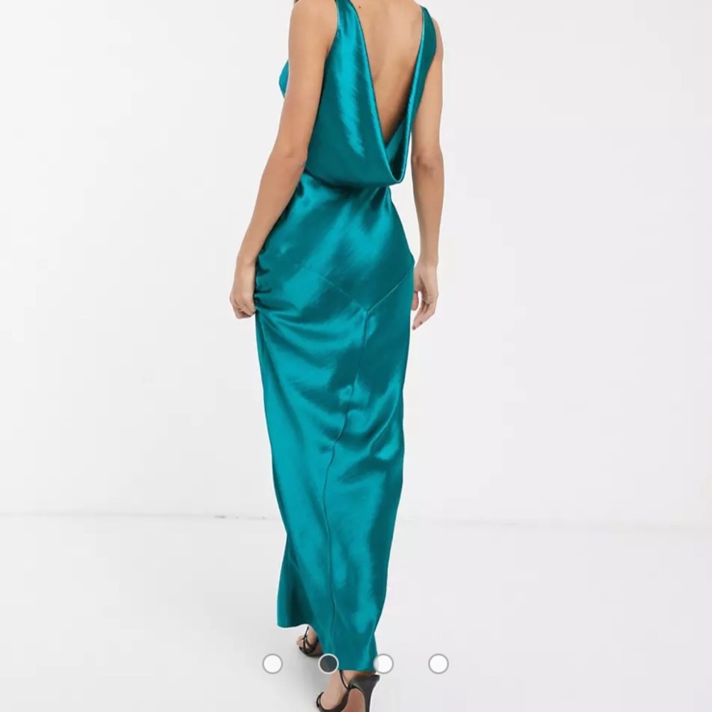 ASOS cowl neck satin maxi dress
